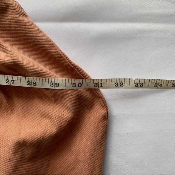 Free People Tuscany Coral Sarina Pleated Barrel Leg Bohemian Trousers Size 8 - Picture 14 of 16